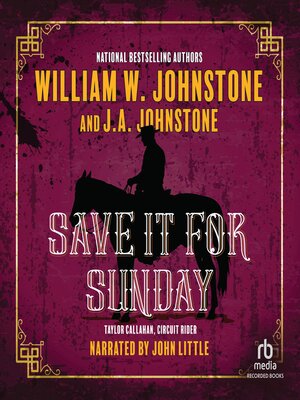 cover image of Save It for Sunday